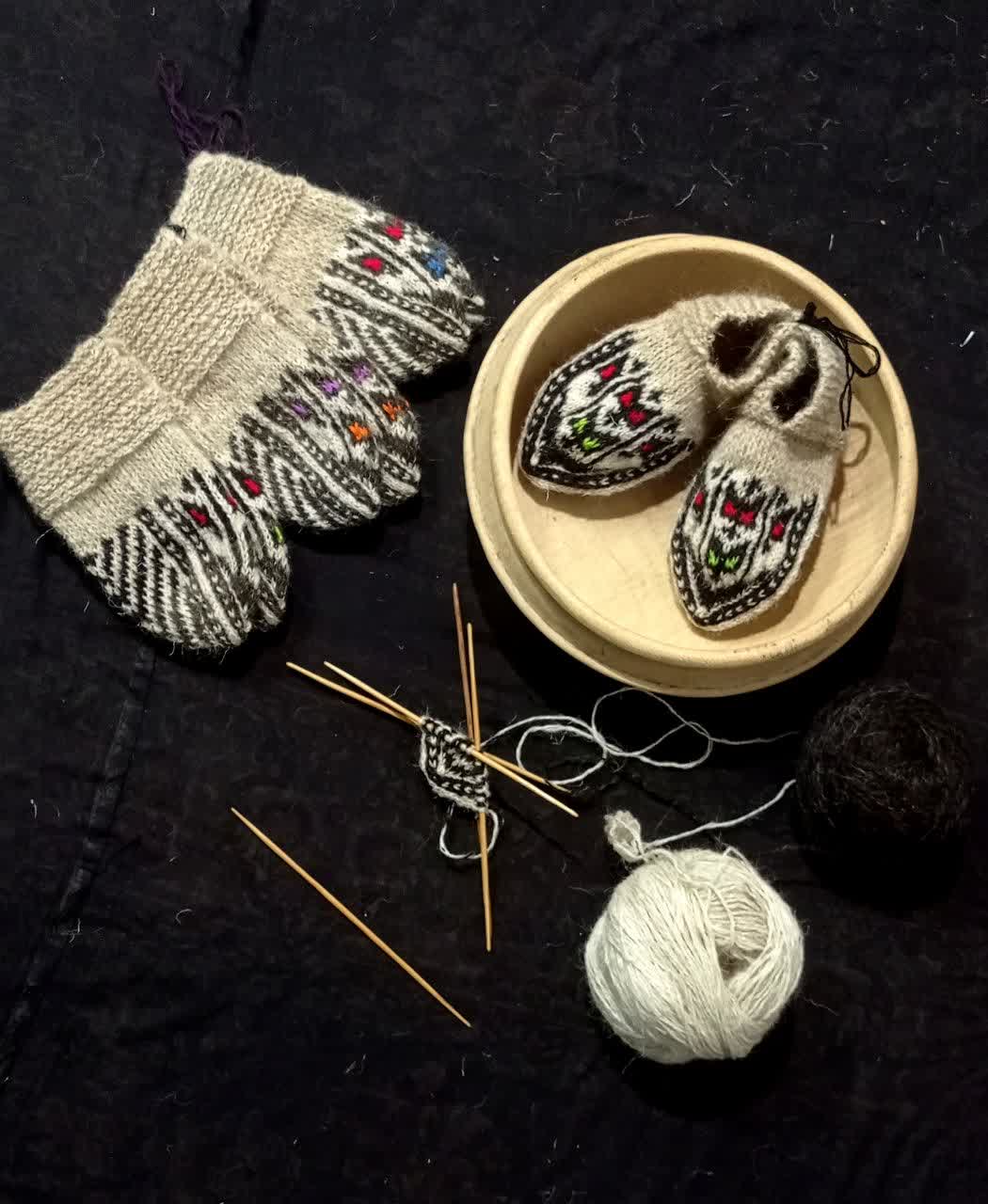 پاپوش پشمی کد:1-3-H9